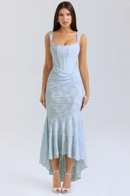 Bella | Women's Embroidered Asymmetrical Wedding Guest Dress