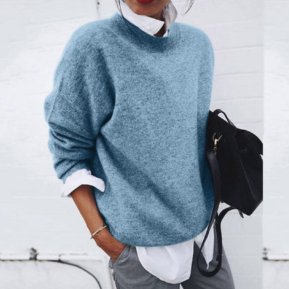 Kayla | Women's Comfort Crew Neck Knit Sweater
