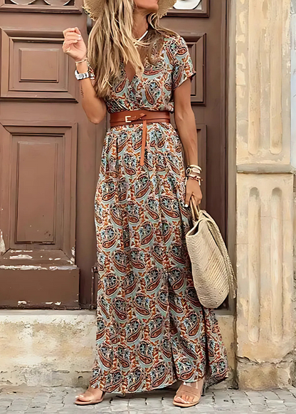 Marieke | Women’s Summer Casual Paisley Maxi Dress