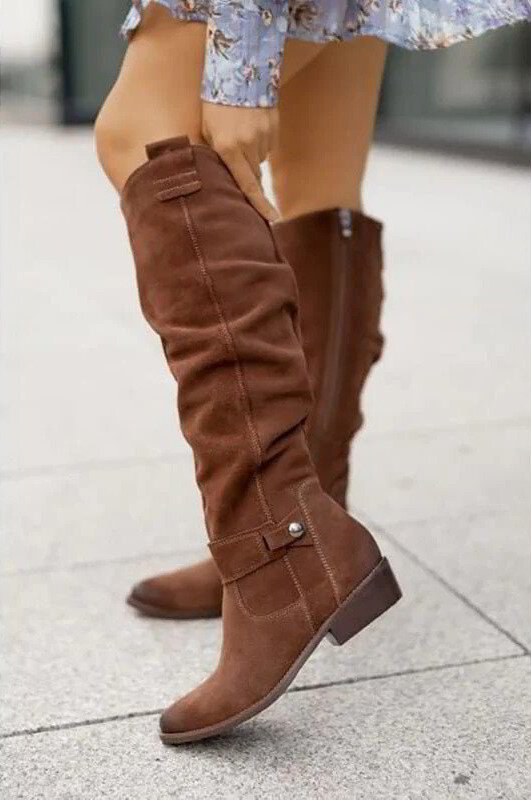 Freya | Women's Modern Buckle Heel Boots