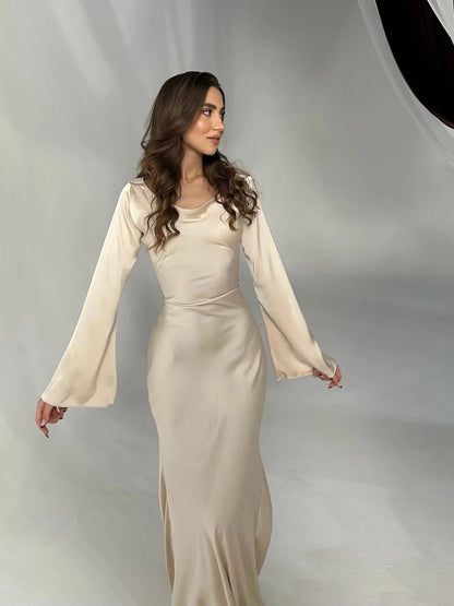 Skye | Women's Elegant Satin Maxi Dress