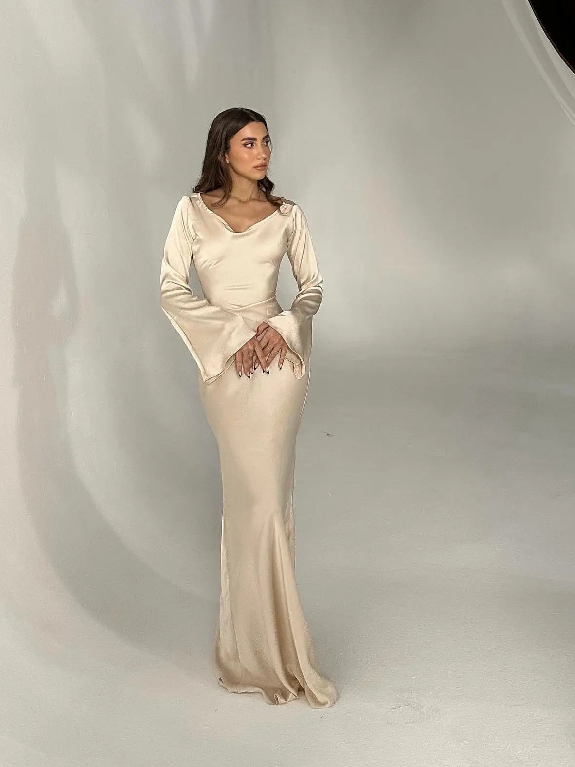 Skye | Women's Elegant Satin Maxi Dress