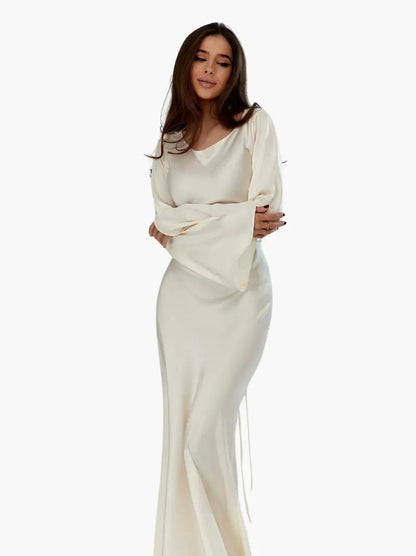 Skye | Women's Elegant Satin Maxi Dress
