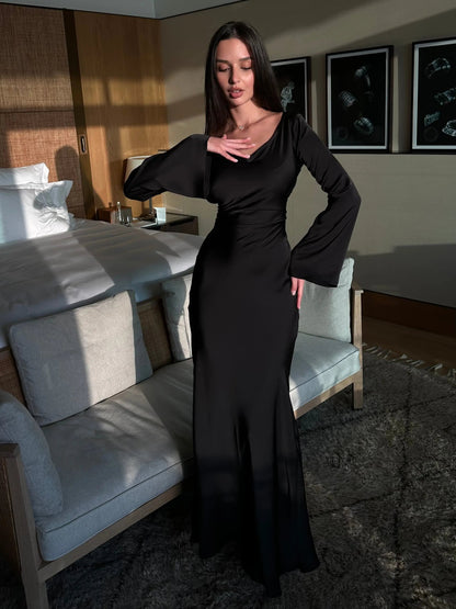 Skye | Women's Elegant Satin Maxi Dress