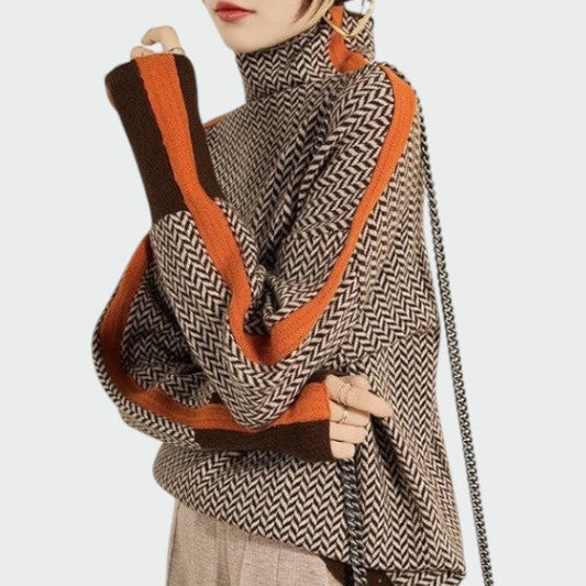 Aria | Women's Elegant Knitted Turtleneck Sweater