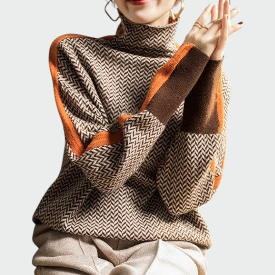 Aria | Women's Elegant Knitted Turtleneck Sweater