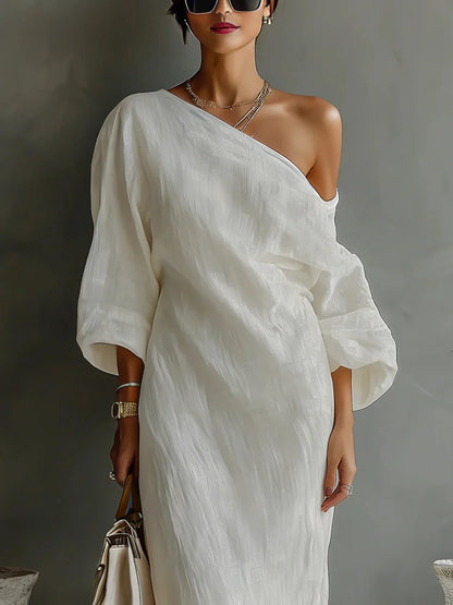 Arabella | Women's One Shoulder Asymmetric Maxi Dress