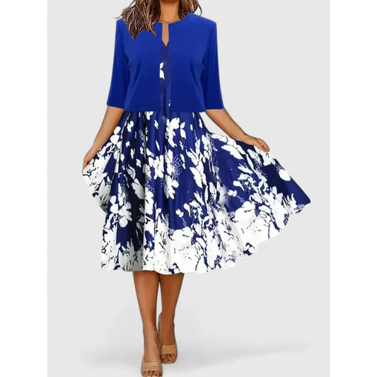 Carmen | Women's Boho Midi Dress With Cropped Cardigan