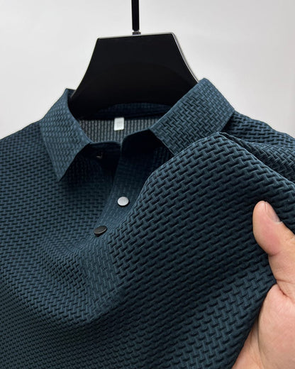 Ryan | Men's Summer Textured Short-Sleeve Polo Shirt