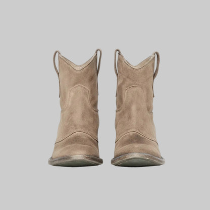Rachel | Women's Western Suede Ankle Boots