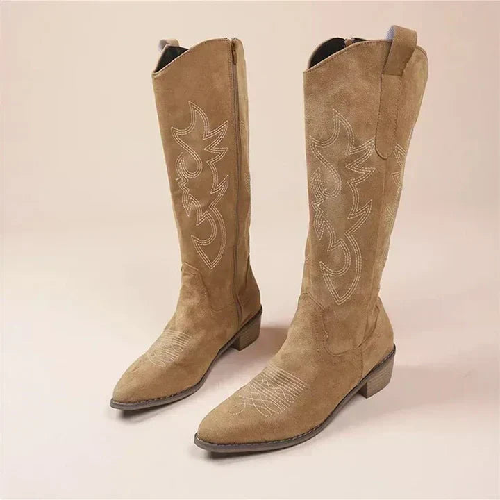 Vivika | Women’s Classic Knee High Cowboy Boots