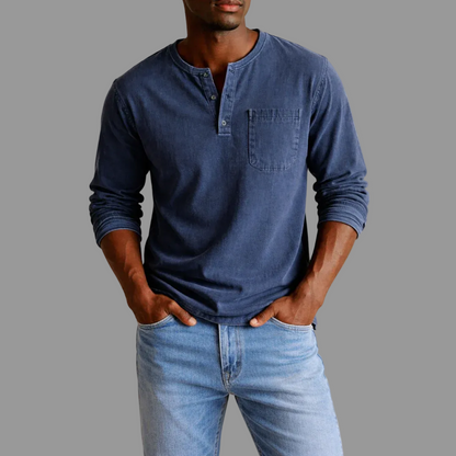 Robin | Men's Casual Henley Longsleeve Shirt