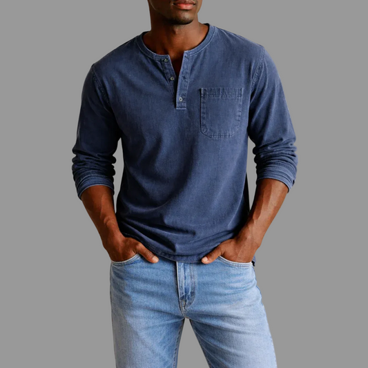 Robin | Men's Casual Henley Longsleeve Shirt