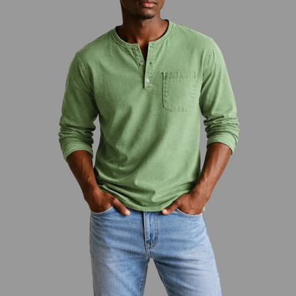 Robin | Men's Casual Henley Longsleeve Shirt