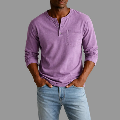Robin | Men's Casual Henley Longsleeve Shirt