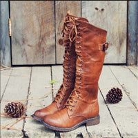 Esme | Women's Classic Equestrian Knee High Laced Boots