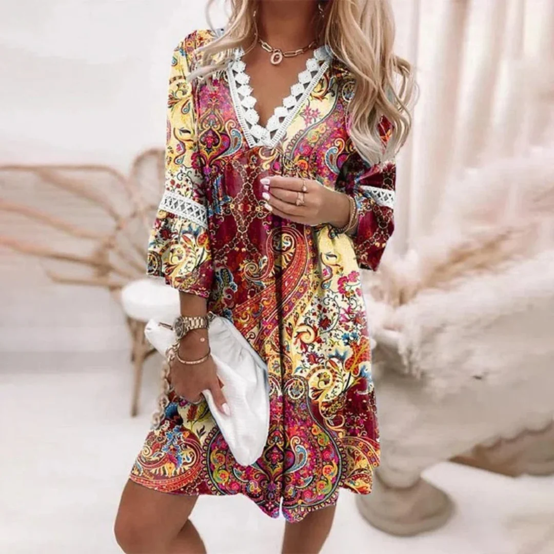 Rhea | Women's Summer Boho Midi Dress