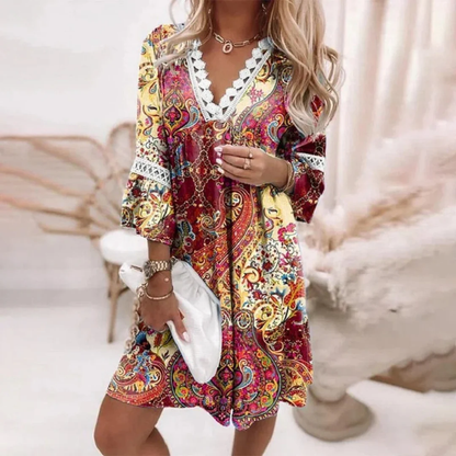 Rhea | Women's Summer Boho Midi Dress