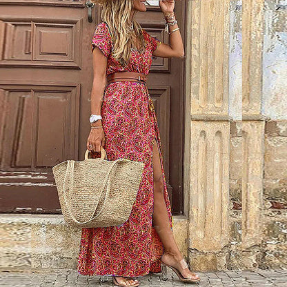 Marieke | Women’s Summer Casual Paisley Maxi Dress