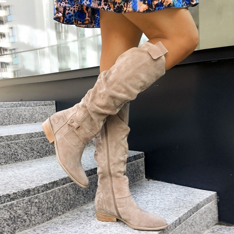 Freya | Women's Modern Buckle Heel Boots