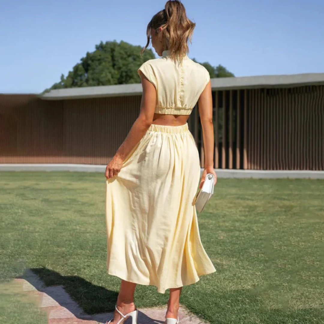 Elina | Women's Summer Waist Cut Wedding Guest Dress