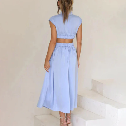 Elina | Women's Summer Waist Cut Wedding Guest Dress
