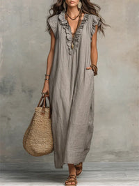 Tanja | Women's Summer Ruffled Maxi Dress
