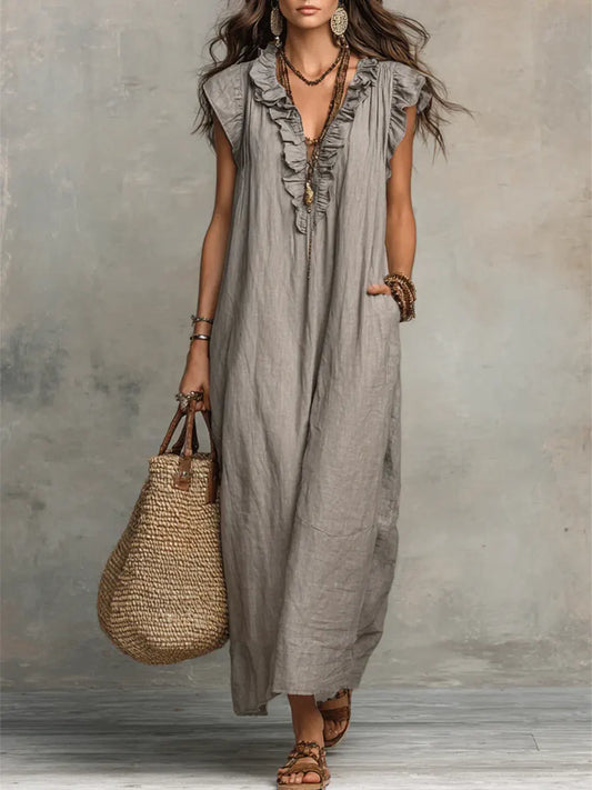 Tanja | Women's Summer Ruffled Maxi Dress