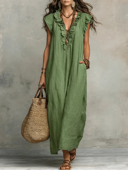 Tanja | Women's Summer Ruffled Maxi Dress