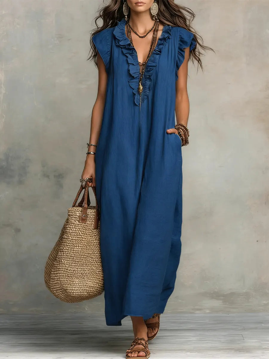 Tanja | Women's Summer Ruffled Maxi Dress