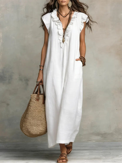 Tanja | Women's Summer Ruffled Maxi Dress