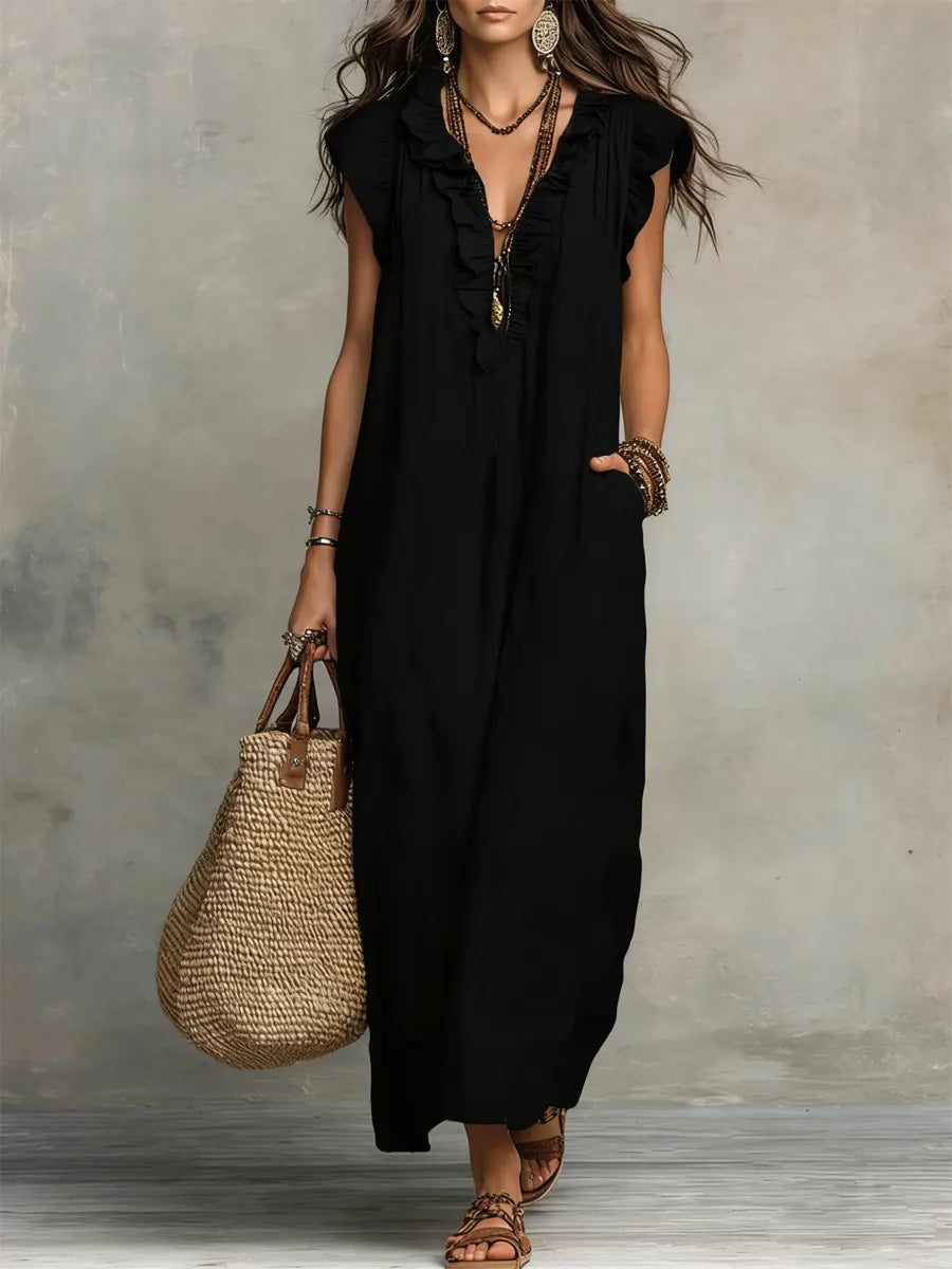 Tanja | Women's Summer Ruffled Maxi Dress