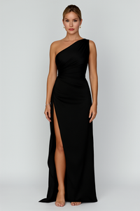 Gillian | Women's Elegant One-Shoulder Maxi Dress