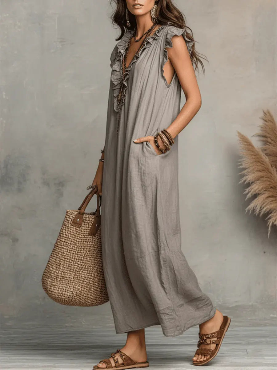 Sienna | Women's Summer Ruffle Maxi Dress