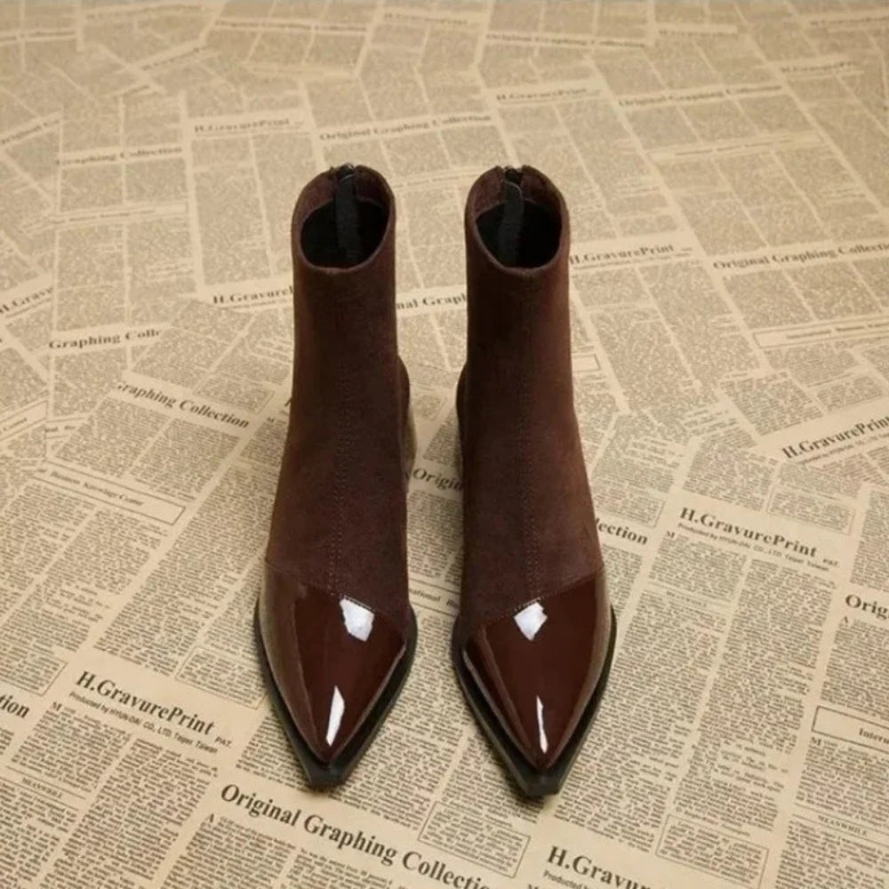 Amelia | Women's Elegant Block Heel Ankle Boots