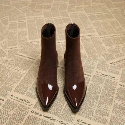 Amelia | Women's Elegant Block Heel Ankle Boots