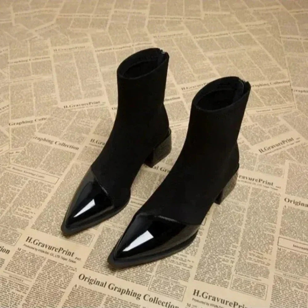 Amelia | Women's Elegant Block Heel Ankle Boots