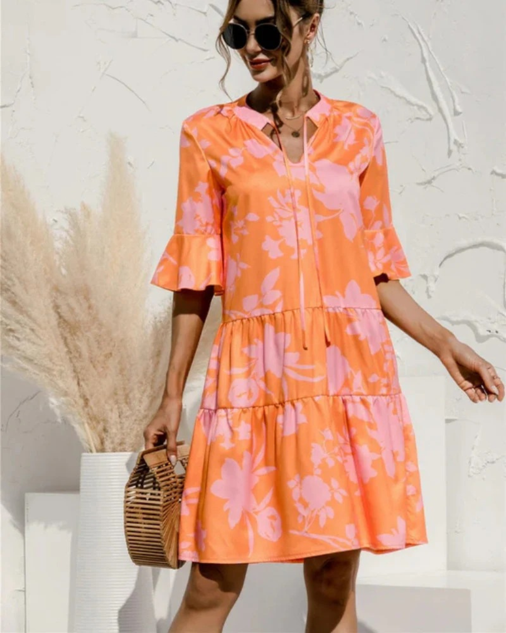 Verena | Women's Sommer Puffed Sleeves Dress