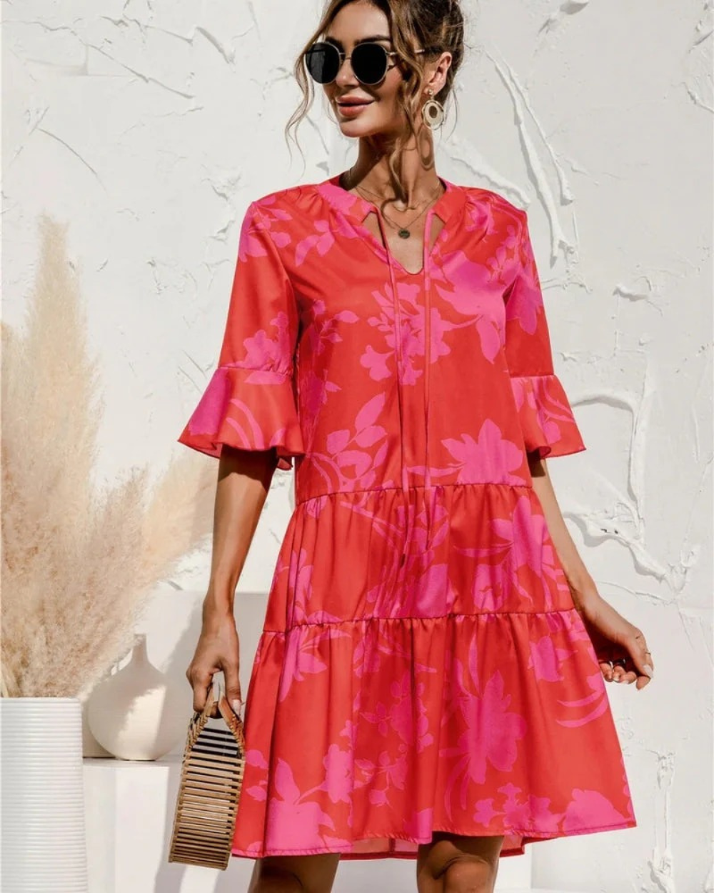 Verena | Women's Sommer Puffed Sleeves Dress