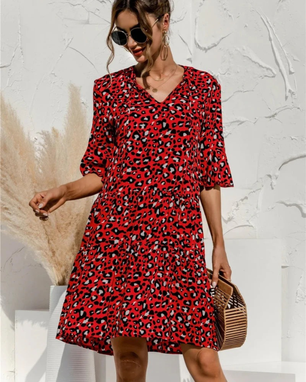 Verena | Women's Sommer Puffed Sleeves Dress