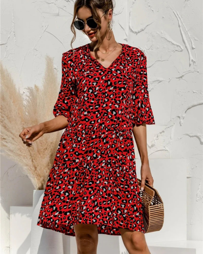 Verena | Women's Sommer Puffed Sleeves Dress