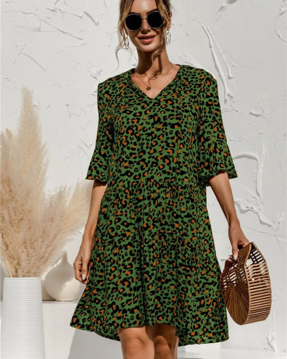 Verena | Women's Sommer Puffed Sleeves Dress