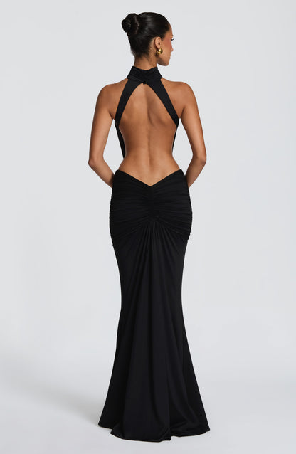 Hannah | Women's Halterneck Maxi Summer Dress