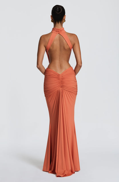 Hannah | Women's Halterneck Maxi Summer Dress