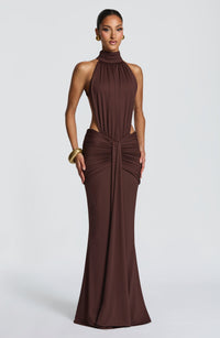 Hannah | Women's Halterneck Maxi Summer Dress