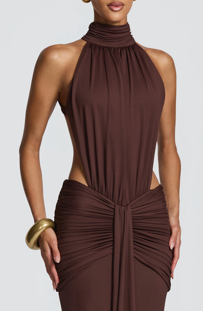 Hannah | Women's Halterneck Maxi Summer Dress