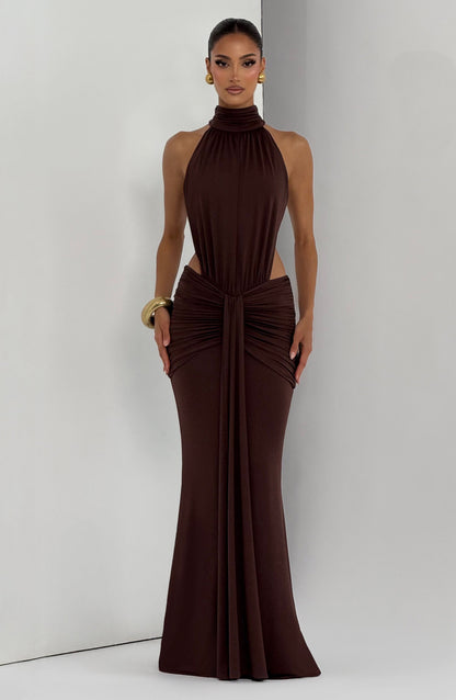 Hannah | Women's Halterneck Maxi Summer Dress
