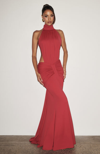 Hannah | Women's Halterneck Maxi Summer Dress