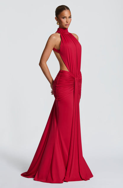 Hannah | Women's Halterneck Maxi Summer Dress
