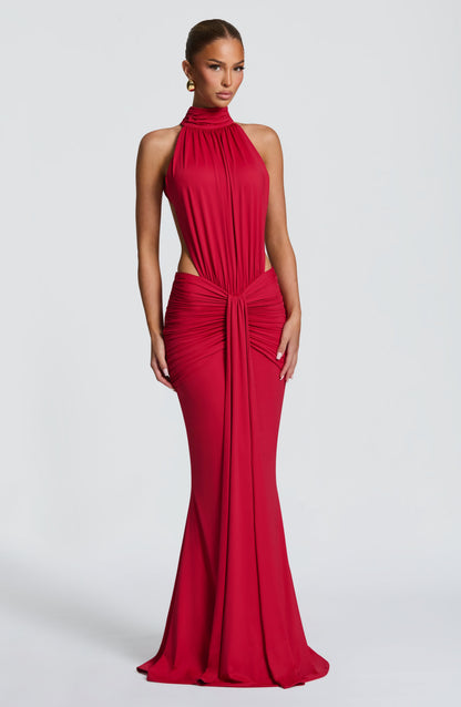 Hannah | Women's Halterneck Maxi Summer Dress